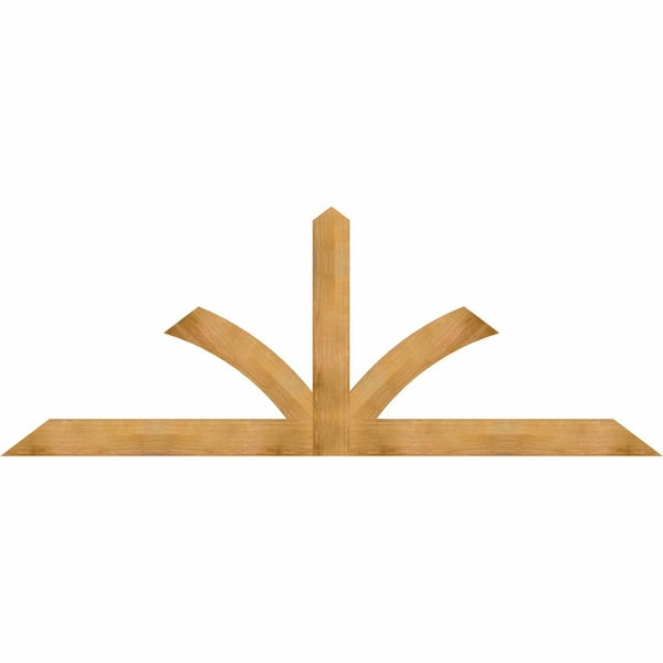 Ekena Millwork Richland Rough Sawn Timber Gable Bracket, Western Red Cedar, 108"W x 40"H x 2"D x 6"F, 9/12 Pitch GBW108X40X0206RIC00RWR - main